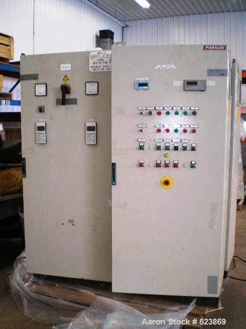 USED: Pieralisi model Baby 11 solid bowl decanter centrifuge, stainless steel construction on product contact areas. Max bowl speed 5200 rpm, 3500 x "G" force, conveyor with hardfacing, 7.35 kW drive...
