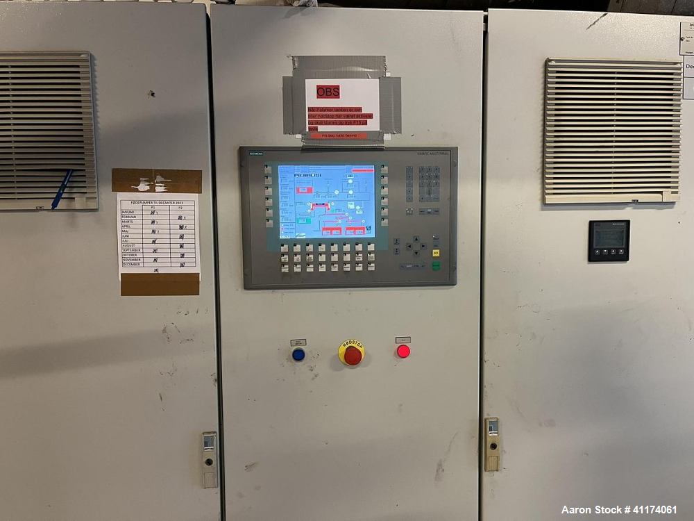 Used Pieralisi Hercules 470/3 Decanter Centrifuge – 4000 RPM, SS, WWT Application, Complete System