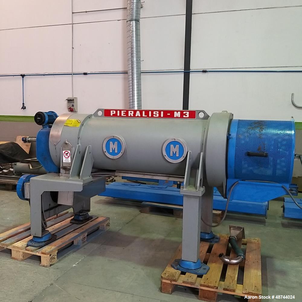 Used-Pieralisi Maior 3 Decanter Centrifuge. Stainless Steel construction (product contact areas). Maximum bowl speed 4000 rp...