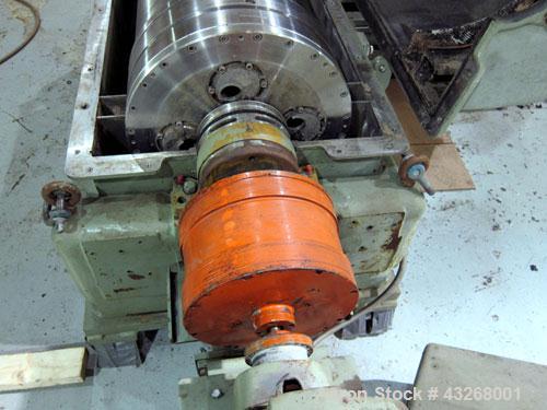 Used Sharples PM-35000 Super-D-Canter Centrifuge. 316 Stainless steel construction on product contact areas, maximum bowl speed 3250 rpm, 5 1/2" single lead conveyor with sintered tungsten carbide we...