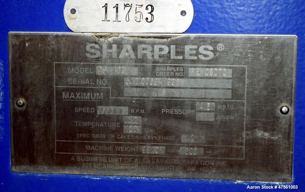 Used Sharples DS-403 Super D-Canter