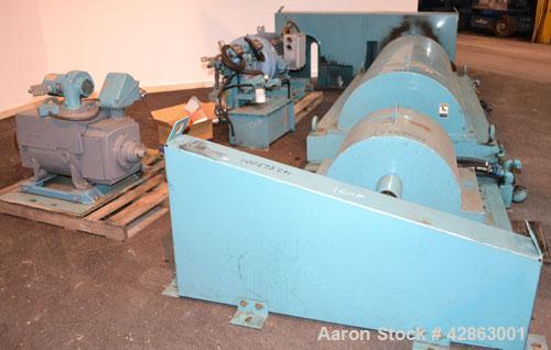 Used Sharples DS-406 Super-D-Canter Centrifuge. 317 Stainless steel construction (product contact areas), maximum bowl speed 3250 rpm, 7-1/2 single lead conveyor with sintered tungsten carbide wear p...