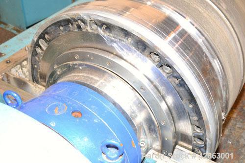 Used Sharples DS-406 Super-D-Canter Centrifuge. 317 Stainless steel construction (product contact areas), maximum bowl speed 3250 rpm, 7-1/2 single lead conveyor with sintered tungsten carbide wear p...