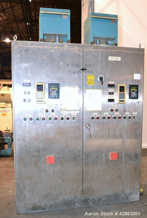 Used Sharples DS-406 Super-D-Canter Centrifuge. 317 Stainless steel construction (product contact areas), maximum bowl speed 3250 rpm, 7-1/2 single lead conveyor with sintered tungsten carbide wear p...