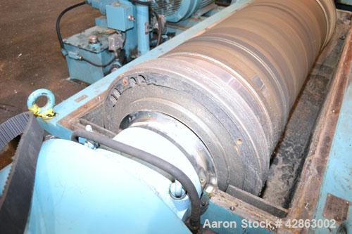 Used Sharples DS-406 Super-D-Canter Centrifuge. 317 Stainless steel construction (product contact areas), maximum bowl speed 3250 rpm, 7-1/2 single lead conveyor with sintered tungsten carbide wear p...