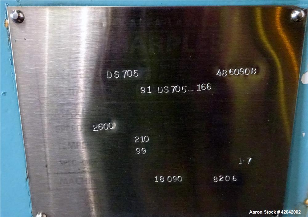 Used Stainless Steel Sharples Super-D-Canter Centrifuge, DS-705