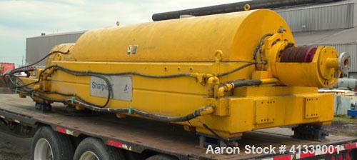 Used Sharples DS-706 Super-D-Canter Centrifuge, 317 stainless steel construction (product contact areas), 12" single lead quasi-axial conveyor with sintered tungsten carbide wear protection tiles, 36...