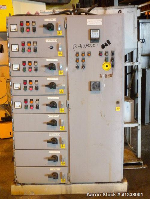 Used Sharples DS-706 Super-D-Canter Centrifuge, 317 stainless steel construction (product contact areas), 12" single lead quasi-axial conveyor with sintered tungsten carbide wear protection tiles, 36...