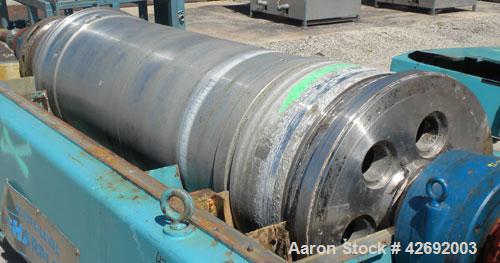 Used Sharples Super-D-Canter DS-706 Centrifuge, 317 Stainless steel construction on product contact areas. Maximum bowl speed 2600 rpm, 10" single lead conveyor w/STC wear protection tiles, base, cas...