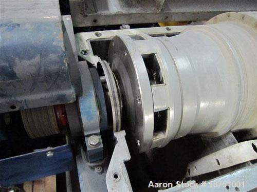 Used Sharples DSNX-4230 Super-D-Canter Centrifuge. (Unit is similar/identical to PM-35000.) Stainless steel construction on product contact areas. Max bowl speed 3650 rpm. 16.6" diameter x 49" straig...
