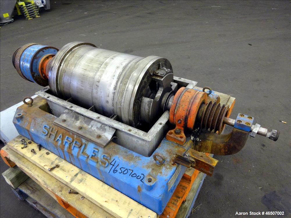 Used Sharples P-2000 Super-D-Canter Centrifuge. 316 Stainless steel o