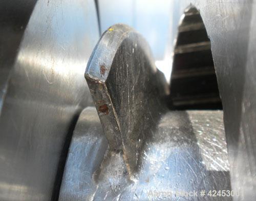 Used Sharples P-3000 Super-D-Canter Centrifuge, 316 stainless steel construction (product contact areas). Maximum bowl speed 4000 rpm, 4.25" sanitary design single lead polished conveyor, 360 degree ...