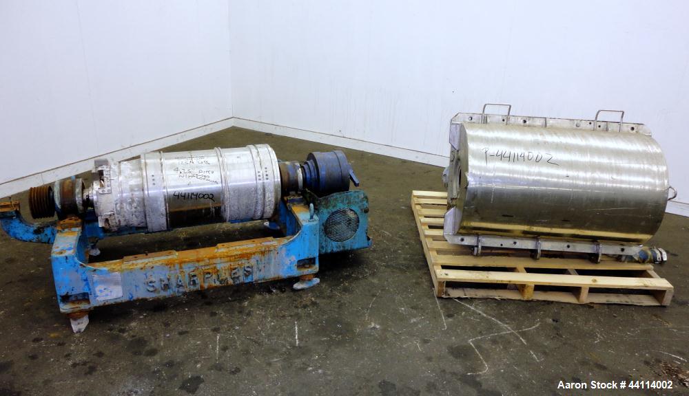 Used Stainless Steel Sharples Super-D-Canter Centrifuge