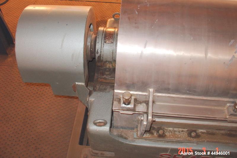 Used- Stainless Steel Sharples Super-D-Canter Centrifuge, P-3000