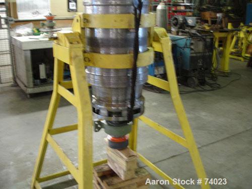 Reconditioned- Sharples P-3000 Super-D-Canter Centrifuge, 316 Stainless Steel Construction (product contact areas), maximum bowl speed 4000 rpm, 4.25" single lead conveyor with sintered tungsten carb...