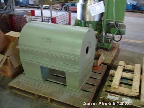 Reconditioned- Sharples P-3000 Super-D-Canter Centrifuge, 316 Stainless Steel Construction (product contact areas), maximum bowl speed 4000 rpm, 4.25" single lead conveyor with sintered tungsten carb...