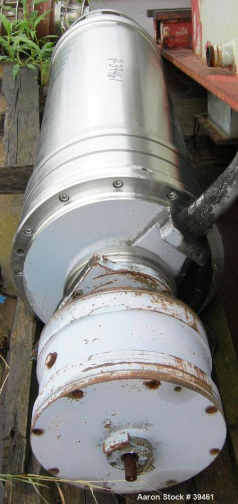 Used Sharples P-3400 Super-D-Canter Centrifuge. 2 Phase or 3 phase separation design (presently has plugs in the 3rd phase ports, just requires screw-in 3rd phase regulating tubes) 316 stainless stee...