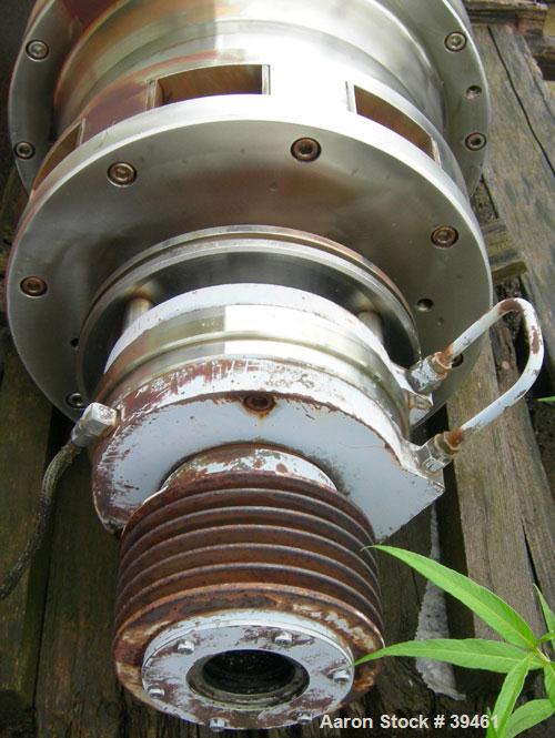 Used Sharples P-3400 Super-D-Canter Centrifuge. 2 Phase or 3 phase separation design (presently has plugs in the 3rd phase ports, just requires screw-in 3rd phase regulating tubes) 316 stainless stee...