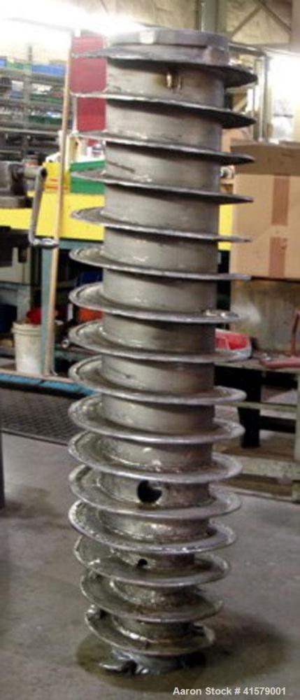 Used Sharples P-3400 Super-D-Canter Centrifuge, 316 stainless steel construction (product contact areas). Maximum bowl speed 4000 rpm, 3" single lead conveyor with weld hardfacing, hogged-out cake di...
