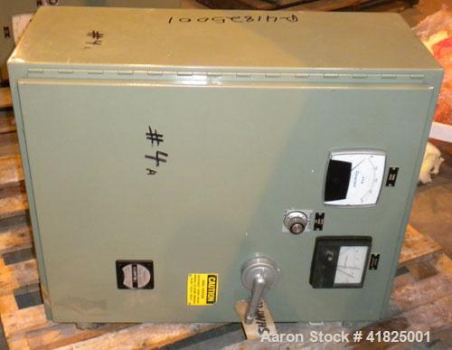 Used Sharples P-3400 Super-D-Canter Centrifuge, 316 Stainless Steel Construction (Product Contact Areas). Maximum bowl speed 4000 RPM, hogged-out cake discharge ports with replaceable wear liners and...
