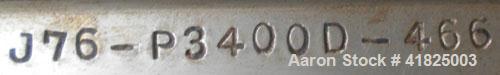 Used Sharples P-3400 Super-D-Canter Centrifuge, 316 Stainless Steel Construction (Product Contact Areas). Maximum bowl speed 4000 RPM, hogged-out cake discharge ports with replaceable wear liners and...