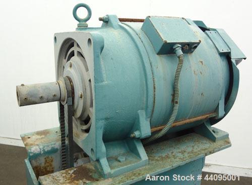 Used Sharples P-3400 Super-D-Canter Centrifuge. 316 Stainless steel construction (product contact areas), maximum bowl speed 4000 rpm, hogged out cake discharge ports with wear liners, 4.25" single l...