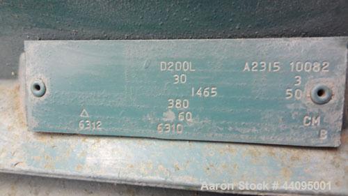 Used Sharples P-3400 Super-D-Canter Centrifuge. 316 Stainless steel construction (product contact areas), maximum bowl speed 4000 rpm, hogged out cake discharge ports with wear liners, 4.25" single l...