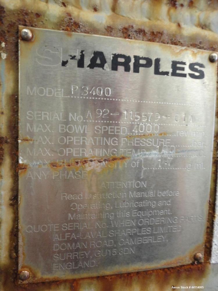 Used Sharples Super-D-Canter Centrifuge Base and Casing Assembly