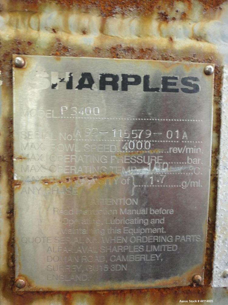Used Sharples Super-D-Canter Centrifuge Base and Casing Assembly