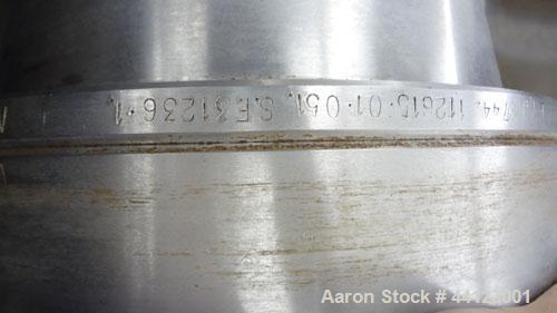 Used Sharples P-3400 Super-D-Canter Centrifuge. 316 Stainless steel construction (product contact areas), maximum bowl speed 4000 rpm, 360 degree cake discharge ports with wear liners, 4.25" single l...