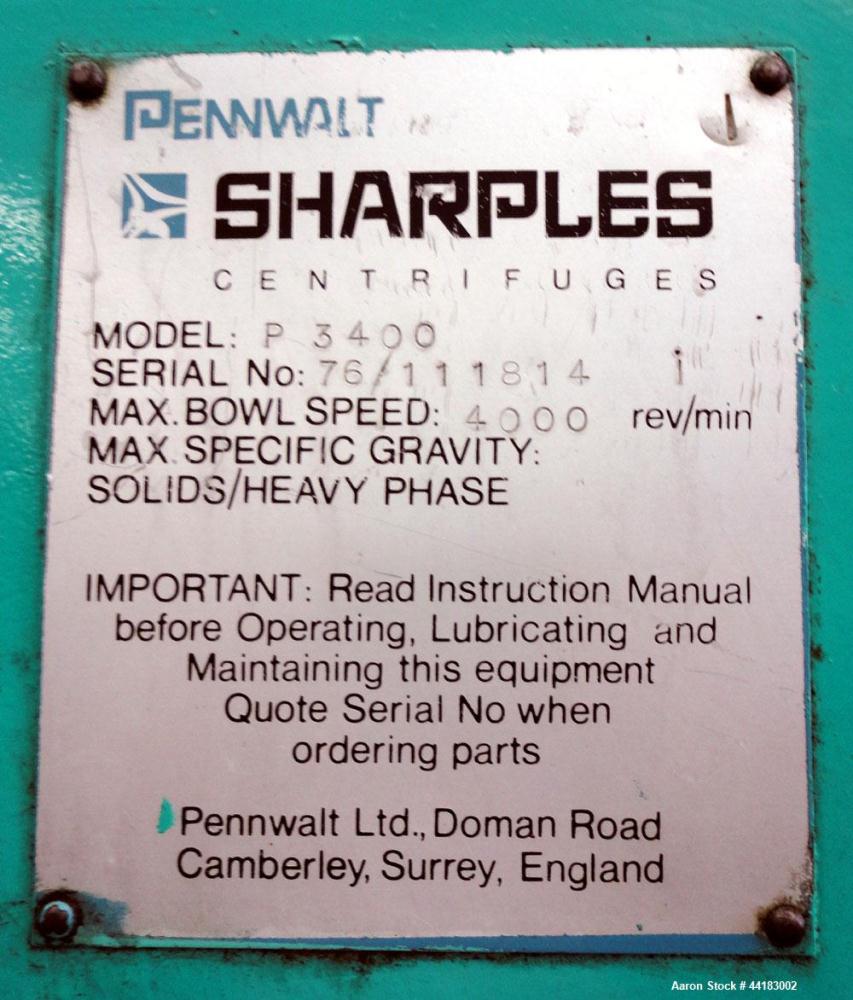 Used Stainless Steel Sharples Super-D-Canter Centrifuge