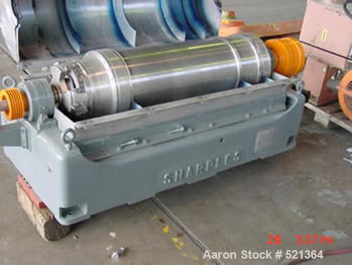 USED: Sharples P-3400 Super-D-Canter centrifuge, 316 stainless steelconstruction on product contact areas. Max bowl speed 4000 rpm, singlelead conveyor with sintered tungsten carbide wear protection ...