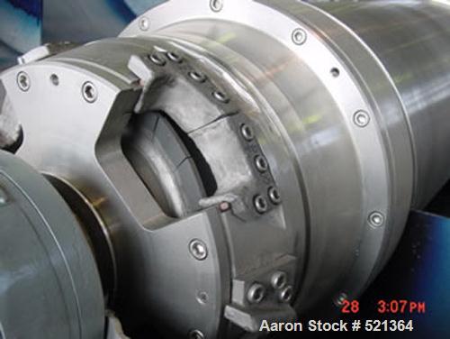 USED: Sharples P-3400 Super-D-Canter centrifuge, 316 stainless steelconstruction on product contact areas. Max bowl speed 4000 rpm, singlelead conveyor with sintered tungsten carbide wear protection ...