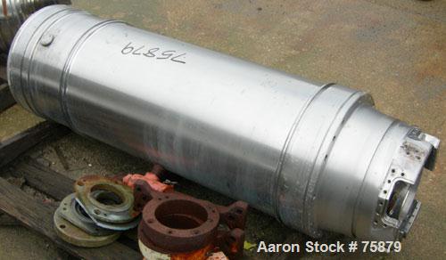 Used:Sharples P-3400 Super-D-Canter Bowl assembly, 316 stainless steel. 4.25" pitchsingle lead conveyor with STC tiles, (missing solids hub & broken liquid hub).