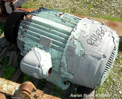 USED: Sharples P-5000 Super-D-Canter centrifuge, 316 stainless steel. Max bowl speed 3000 rpm, small bolt pattern bowl, 5" single lead conveyor with sintered tungsten carbide wear protection tiles, h...