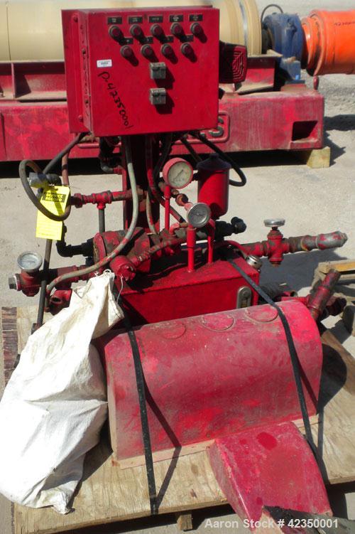Used Sharples P-5400 Super-D-Canter Centrifuge, 316/317 stainless steel construction on product contact areas, max bowl speed 3000 rpm, 8.5" single lead conveyor with sintered tuingsten carbide wear ...