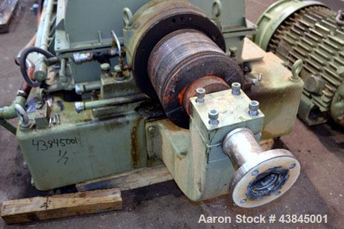Used Sharples P-5400 Super-D-Canter Centrifuge. 316/317 Stainless steel construction (product contact areas). Maximum bowl speed 3000 rpm, 5” single lead conveyor with sintered tungsten carbide wear ...