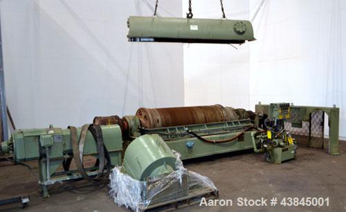 Used Sharples P-5400 Super-D-Canter Centrifuge. 316/317 Stainless steel construction (product contact areas). Maximum bowl speed 3000 rpm, 5” single lead conveyor with sintered tungsten carbide wear ...