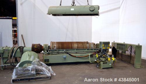 Used Sharples P-5400 Super-D-Canter Centrifuge. 316/317 Stainless steel construction (product contact areas). Maximum bowl speed 3000 rpm, 5” single lead conveyor with sintered tungsten carbide wear ...