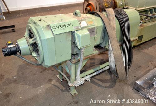 Used Sharples P-5400 Super-D-Canter Centrifuge. 316/317 Stainless steel construction (product contact areas). Maximum bowl speed 3000 rpm, 5” single lead conveyor with sintered tungsten carbide wear ...