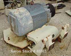 USED: Sharples P-5400 Super-D-Canter Centrifuge. 316/317 stainless steel construction. Max bowl speed 2700 rpm, small bolt pattern bowl assembly. 5" single lead conveyor with sintered tungsten carbid...