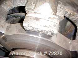 USED: Sharples P-5400 Super-D-Canter centrifuge, 316 stainless steel construction (product contact areas). Small bolt pattern bowl design, max bowl speed 3000 rpm, 8.5" single lead "quasi-axial, larg...