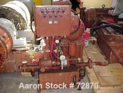 USED: Sharples P-5400 Super-D-Canter centrifuge, 316 stainless steel construction (product contact areas). Small bolt pattern bowl design, max bowl speed 3000 rpm, 8.5" single lead "quasi-axial, larg...