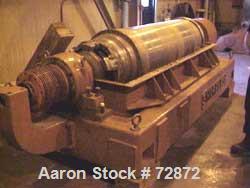 USED: Sharples P-5400 Super-D-Canter centrifuge, 316 stainless steelconstruction (product contact areas), small bolt pattern bowl design,max bowl speed 3000 rpm, 8.5" single lead "quasi-axial, large ...