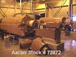 USED: Sharples P-5400 Super-D-Canter centrifuge, 316 stainless steelconstruction (product contact areas), small bolt pattern bowl design,max bowl speed 3000 rpm, 8.5" single lead "quasi-axial, large ...