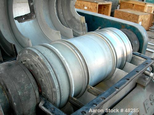 USED: Sharples P600 Super-D-Canter Centrifuge. 316 stainless steel construction on product contact areas, max bowl speed 5000 rpm, 1.5" single lead conveyor with welded hardfacing, hogged-out cake di...
