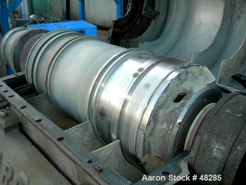 USED: Sharples P600 Super-D-Canter Centrifuge. 316 stainless steel construction on product contact areas, max bowl speed 5000 rpm, 1.5" single lead conveyor with welded hardfacing, hogged-out cake di...