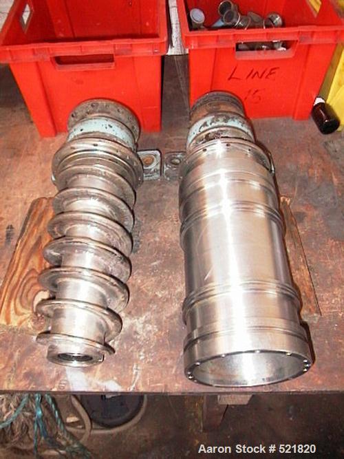 Unused-Reconditioned: Sharples P-600 Super-D-Canter centrifuge, 316stainless steel construction on product contact areas. Max bowlspeed 5000 rpm, 2" single lead conveyor, hogged-out cake dischargepor...