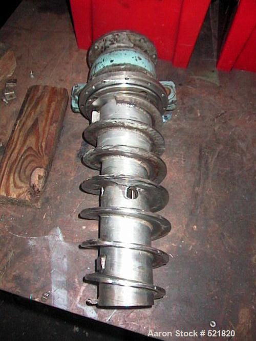 Unused-Reconditioned: Sharples P-600 Super-D-Canter centrifuge, 316stainless steel construction on product contact areas. Max bowlspeed 5000 rpm, 2" single lead conveyor, hogged-out cake dischargepor...