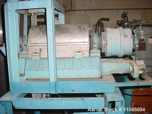 Used-Sharples P-660 Super-D-Canter Centrifuge. 316 stainless steel construction (product contact areas), max bowl speed 6000...